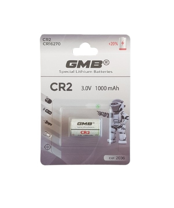 GMB CR2 3.0V 1000mAh  Літієва батарейка, блістер