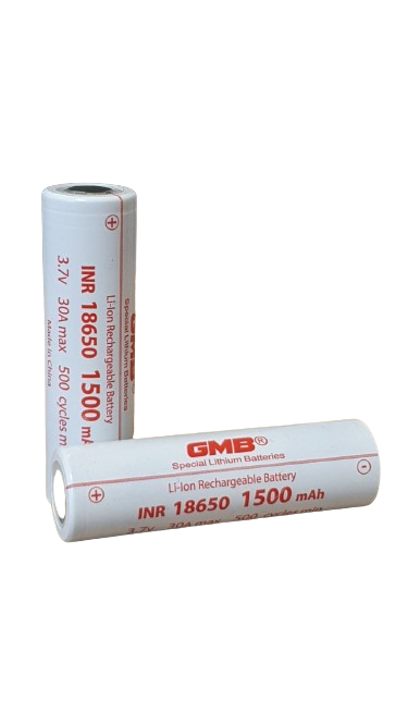Акумулятор високотоковий Li-Ion GMB INR18650 1500mAh 3.7V 30A max