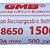 Акумулятор високотоковий Li-Ion GMB INR18650 1500mAh 3.7V 30A max