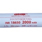 Акумулятор високотоковий Li-Ion GMB INR18650 2000mAh 3.7V 30A max