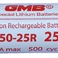 Акумулятор високотоковий Li-Ion GMB INR18650 2500mAh 3.6V 30A max
