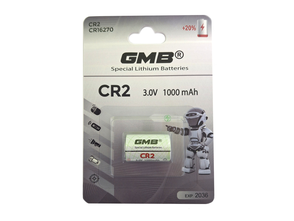 GMB CR2 3.0V 1000mAh  Літієва батарейка, блістер